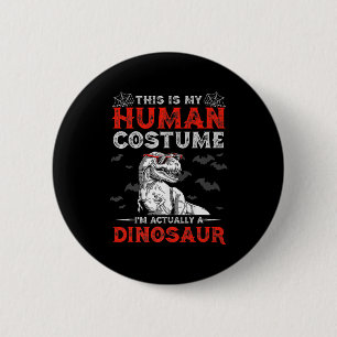 Spaßige Halloween-Geschenke Süßer Dinosaurier Das  Button
