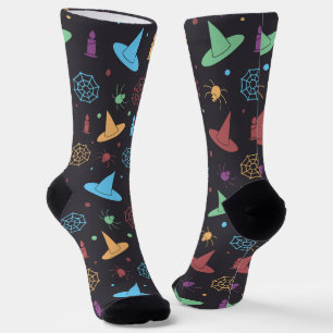Spaßige Halloween-Grafikmuster Socken