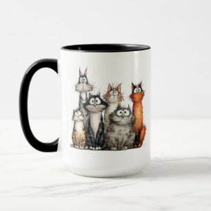 Spaßige Katzen Tasse