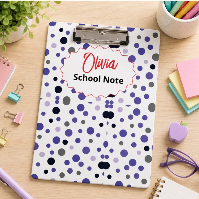 Spaßige Schulmaterialien für Kinder oder Lehrer Klemmbrett (Fun Back to School Supplies for Kids or Teachers Clipboard)