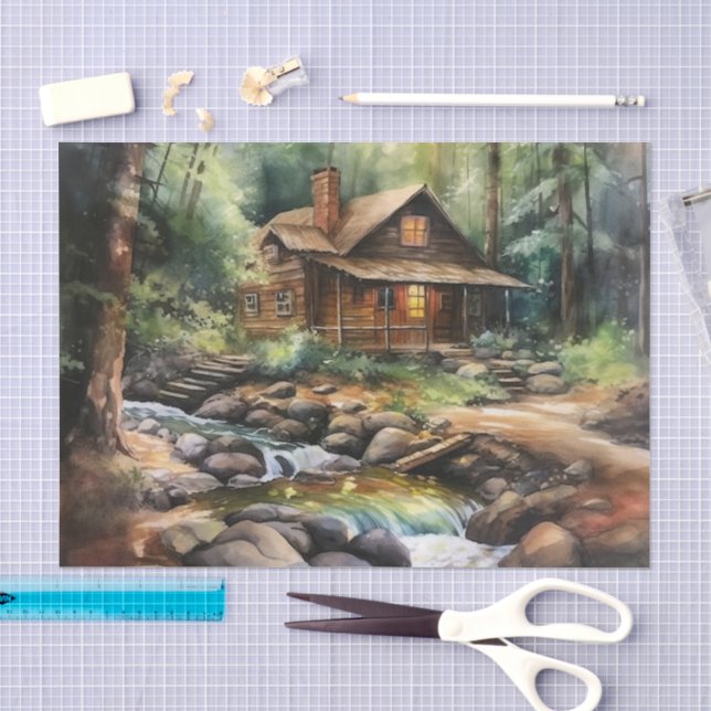 Spaßige Seehäusler  Seidenpapier (Handwerk)