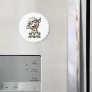 Spaßige süße Schafe Magnet