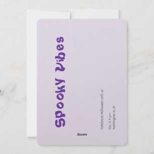 Spaßige und Hexen-hafte lila Halloween-Typografie- Feiertagskarte