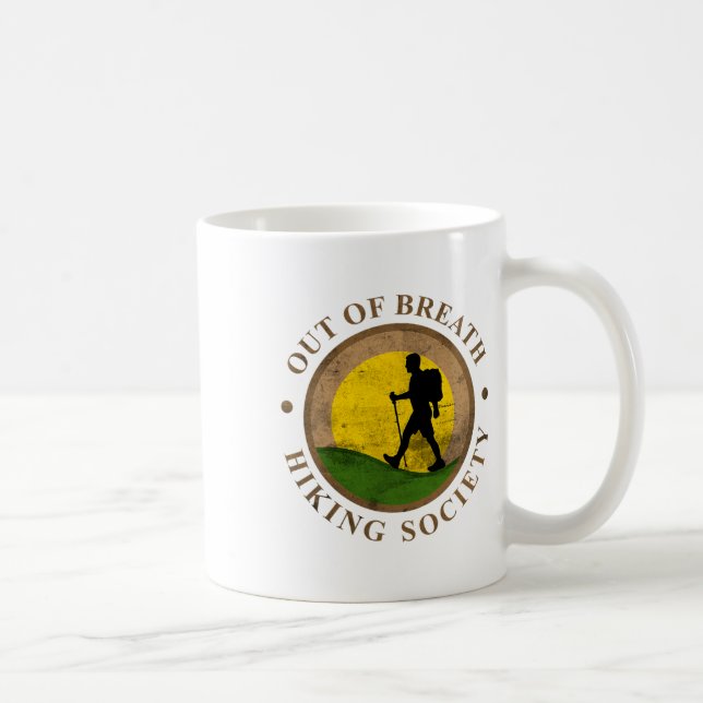 Spaßige Wanderparty Gestaltung  Kaffeetasse (Rechts)