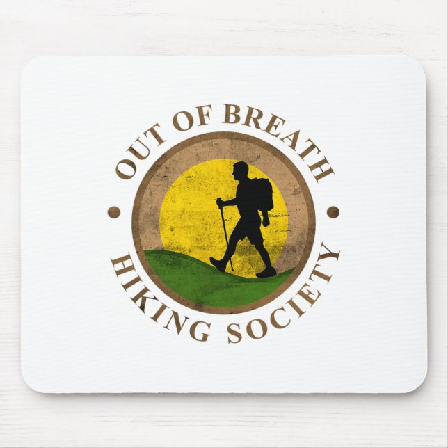 Spaßige Wanderparty Gestaltung  Mousepad (Vorne)