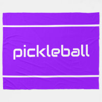 Spaßige weiße PICKLEBALL-Textstreifen auf strahlen