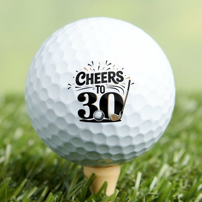 Spaßiger 30. Geburtstag Golfball (Fun 30th Birthday Golf Balls)