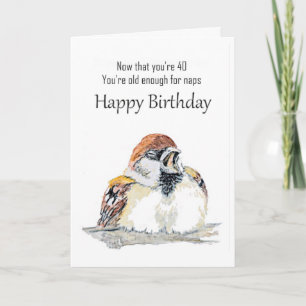 Spaßiger 40. Geburtstag Glücklicher Geburtstag Aqu Karte