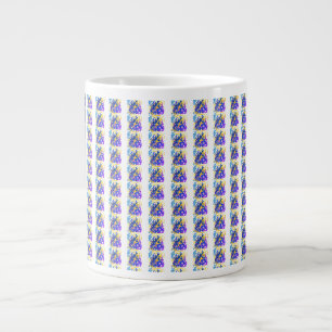 Spaßiger abstrakter Becher Jumbo-Tasse