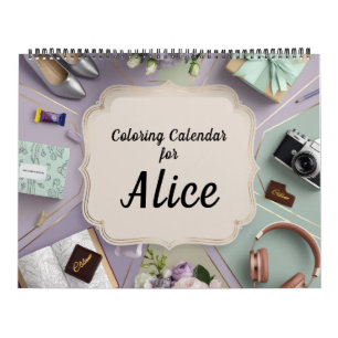 Spaßiger Färbkalender Kalender
