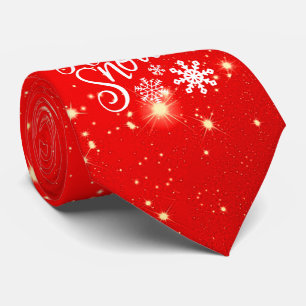 Spaßiger funkelnder Lass-es-schneien Weihnachten Krawatte
