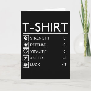 Spaßiger Gamer-Fantasy-Level-Up-RPG-Spiel-Teeshirt Karte