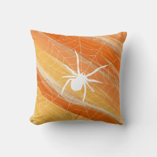 Spaßiger glücklicher Halloween-Schwarzer und orang Kissen