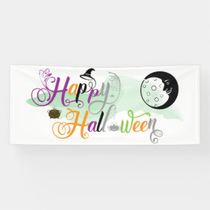 Spaßiger Halloween-Fancy-Text Banner