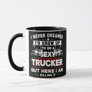 Spaßiger LKW-Fahrer für Trucker-Frauen Ehefrau Tru Tasse