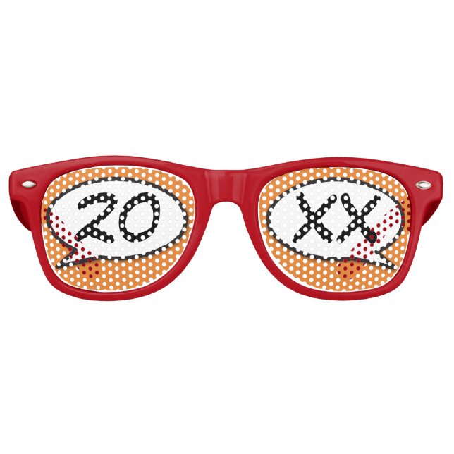 Spaßiger moderner besonderer Termin Sonnenbrille (Vorderseite)