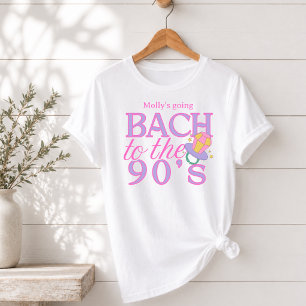 Spaßiger Rosa 90er Retro-Junggesellinnenabschied T-Shirt