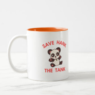 Spaßiger Save Hank The Tank Zweifarbige Tasse