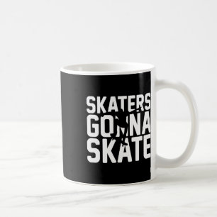 Spaßiger Skateboarder Skater werden skaten Kaffeetasse