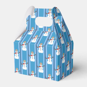 Spaßiger und fetziger blauer Schneemann-Detektiv Geschenkschachtel