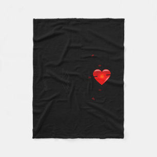 Spaßiger Valentinstag - Cud-Herz & Pfeile-Tee S Fleecedecke