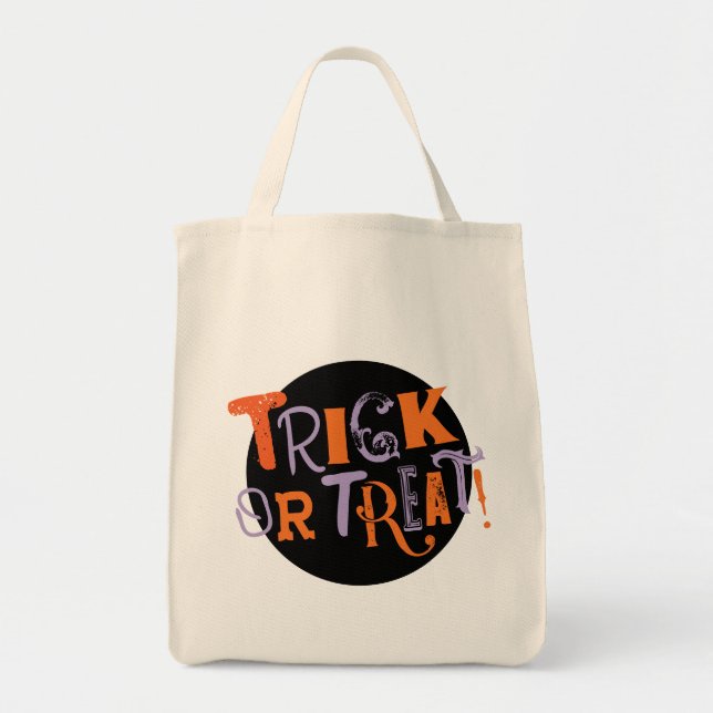 Spaßiger Vintage-Typ Halloween  Tragetasche (Vorne)