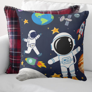 Spaßiger Weltraum-Astronaut, süße Kinder zum erste Kissen