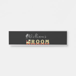 Spaßiger Zug Zimmer Jungen Wandbehang Türschild