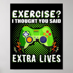 Spassiges Gaming-Training, ich dachte, du hättest Poster