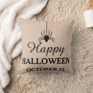Spaßiges Halloween am 31. Oktober Spinne Kissen