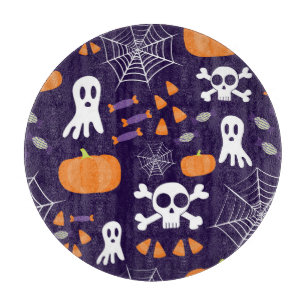 Spaßiges Halloween-Muster Schneidebrett