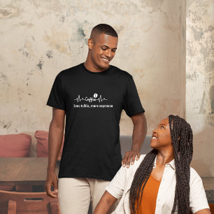 Spaßiges Kaffee-Arbeitszitat Weniger quatschen, me T-Shirt