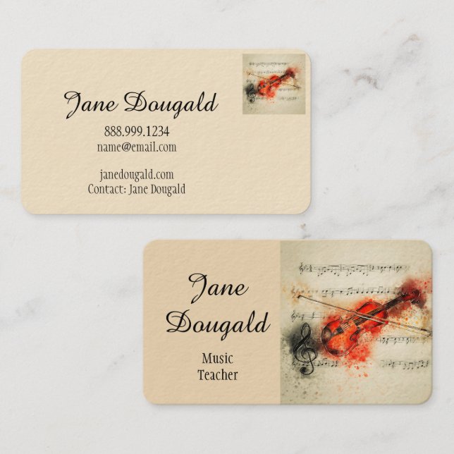 Spaßniedliches Watercolorraccoon-Tier Visitenkarte (Vorne/Hinten)