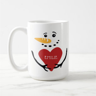Spaßpersonalisierte Snowman-Kaffee-Tasse Kaffeetasse