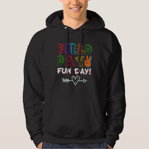 Spaßtag Feld Schule Regenbogenfarbe Splash Kinder Hoodie