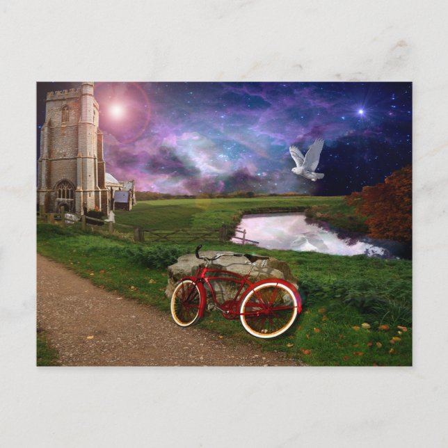 Spät für Abend Gebet. Postkarte (Vorderseite)