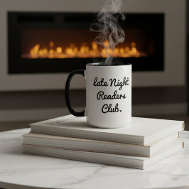 Spätabend-Leseklub-Kaffeetasse Tasse