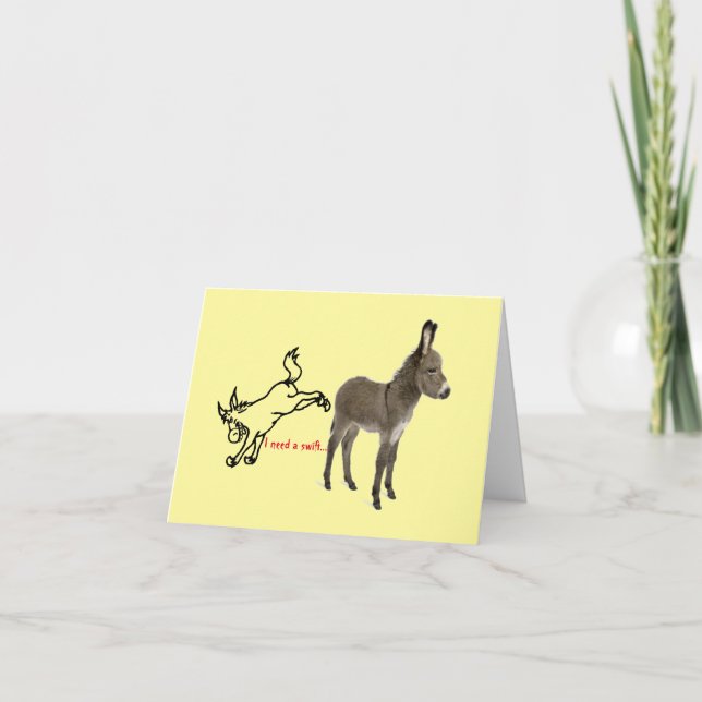 Späte Geburtstagskarte Karte (Vorderseite)