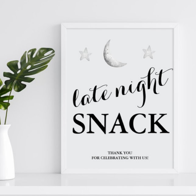 Späte Nacht Snack Hochzeitszeichen Poster (Von Creator hochgeladen)