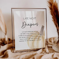 Späte Nacht Windeln Showspielplakat