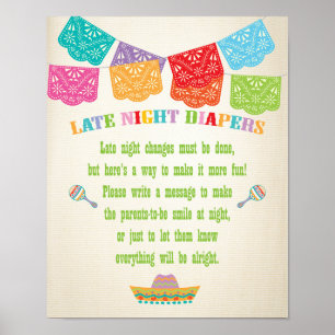 Späte Nachttaucher Mexican Fiesta Poster