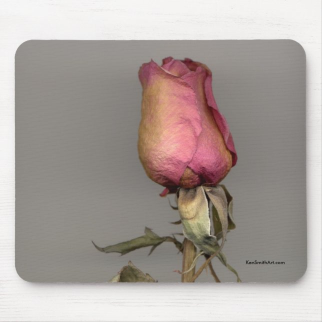Späte Rose Mousepad (Vorne)