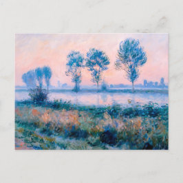 Späte Sommermorgendliche Landschaft am Havel Feiertagspostkarte