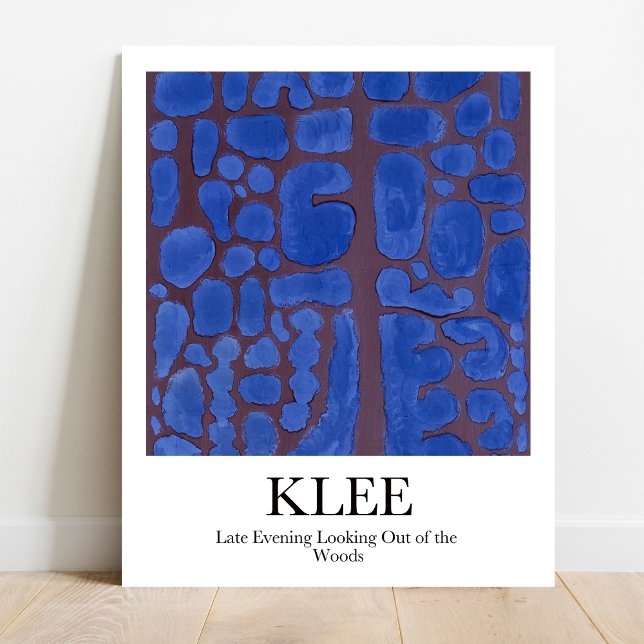 Später Abend mit Blick aus dem Wald von Paul Klee Poster (Klee's dreamlike "Late Evening Woods" Own this surreal masterpiece as a poster! )