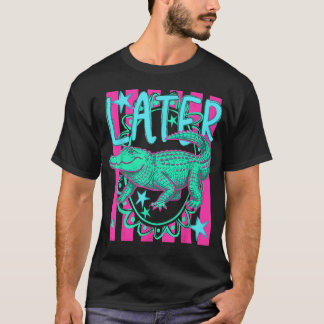 Später Nach Während Alligator Hawaii Strand Sommer T-Shirt