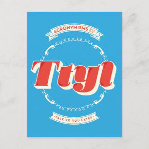 Später reden mit dir postkarte