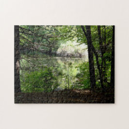 Später Sommer am Waldenteich Puzzle