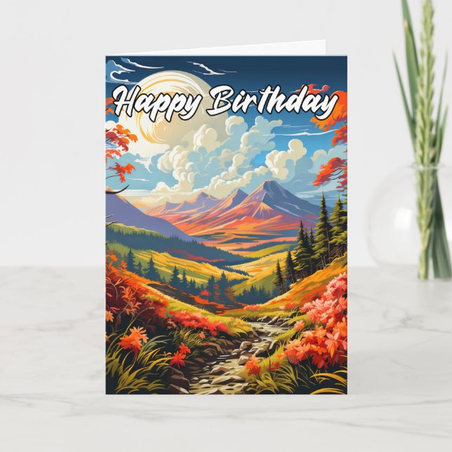 Später Sommertag im Tal Karte (Vorderseite)