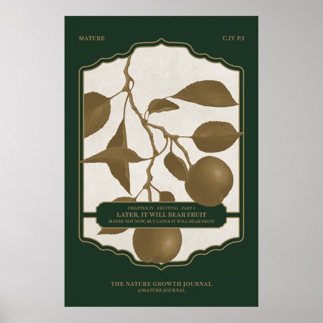 SPÄTER WIRD ES OBST GEBEN POSTER (Vorne)