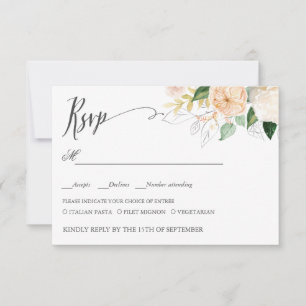 SPÄTERE BREITE RSVP MEAL WAHL